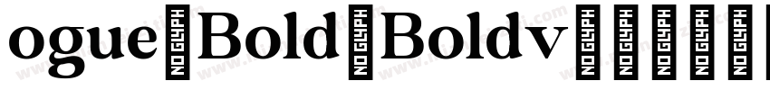 ogue Bold Boldv100字体转换
